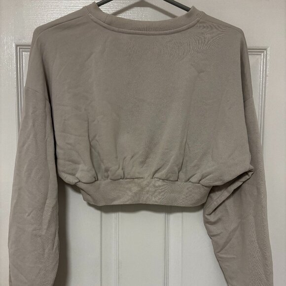 TNA Extreme Crop Crewneck Beige Size XXS - Picture 2 of 6